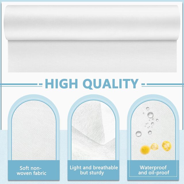 ТНТ еднократни чаршафи на ролка 70 см x 50 м / Бял [4]