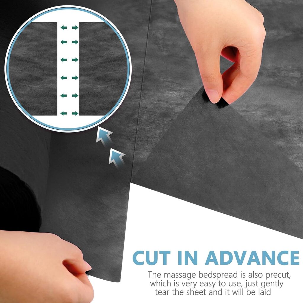 ТНТ еднократни чаршафи на ролка 70 см x 50 м / Черен [4]