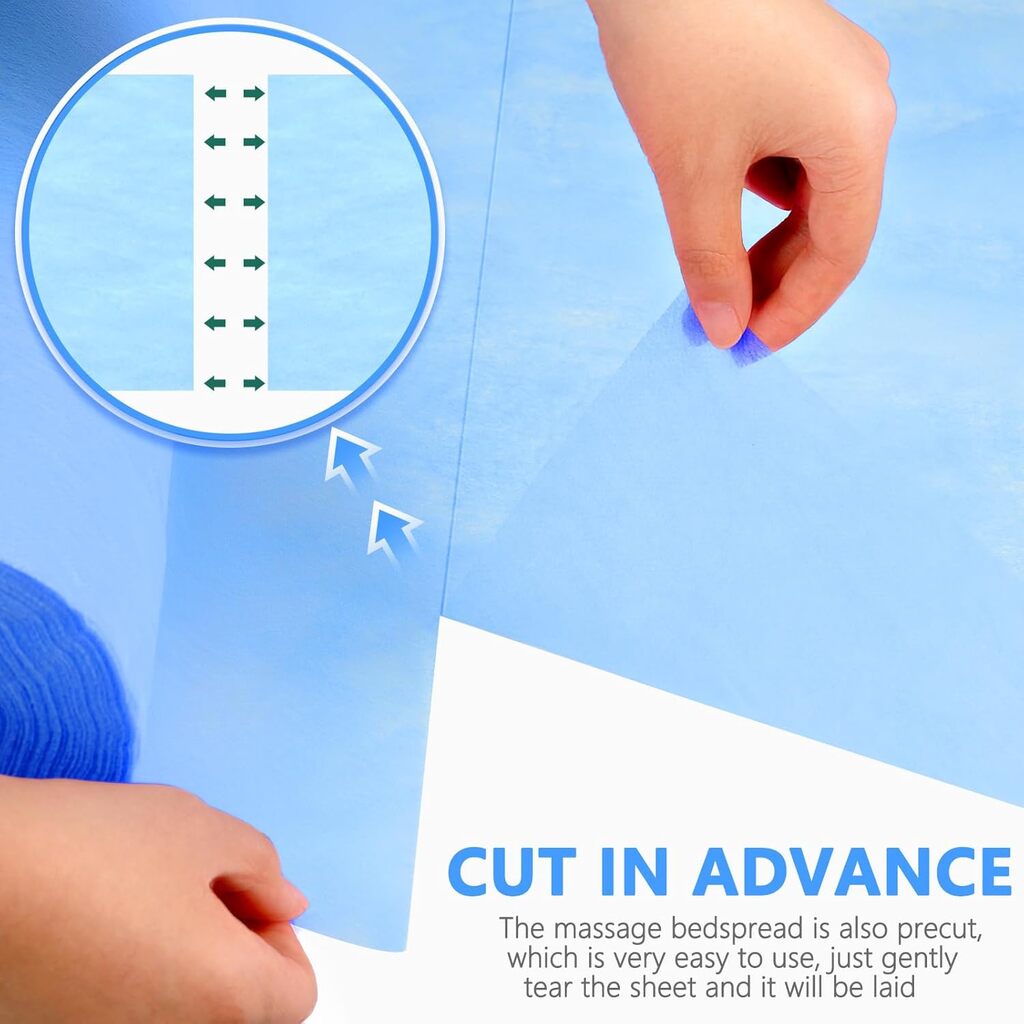 ТНТ еднократни чаршафи на ролка 60 см x 50 м / Син [5]