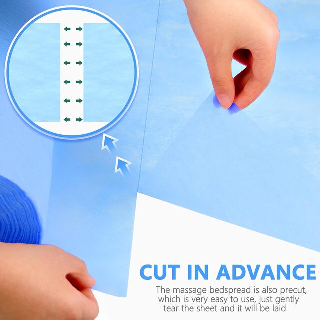 ТНТ еднократни чаршафи на ролка 60 см x 50 м / Син [5]