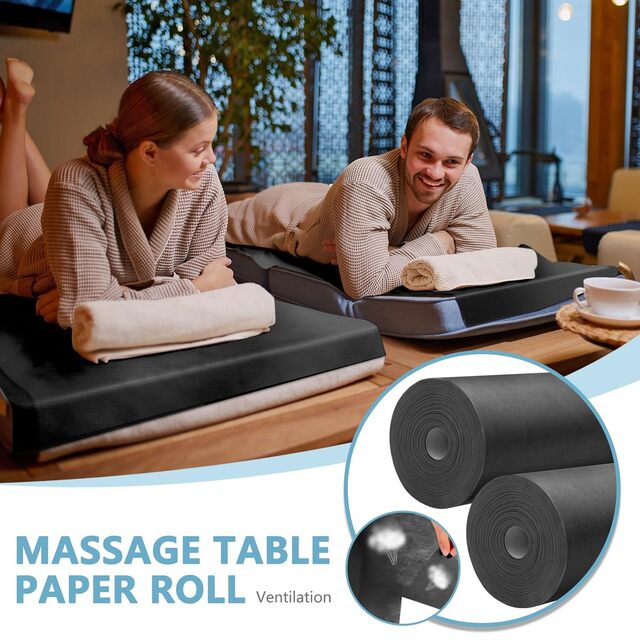 ТНТ еднократни чаршафи на ролка 60 см x 50 м / Черен [6]