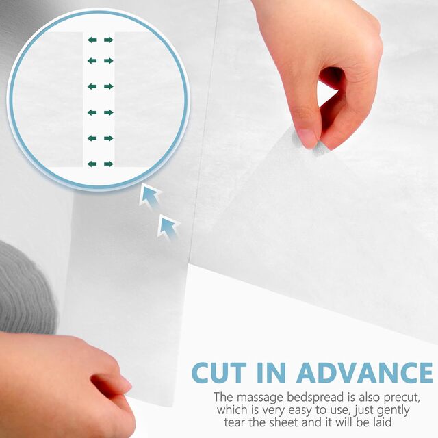 ТНТ еднократни чаршафи на ролка 60 см x 50 м / Бял [5]