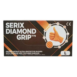 Дебели и плътни автосервизни нитрилни ръкавици Serix