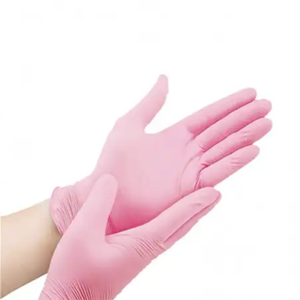 Розови нитрилни ръкавици Serix [4]