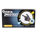 Черни плътни нитрилни ръкавици Serix Protect 5 гр. [1]