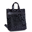 Черна голяма кожена дамска раница [1]