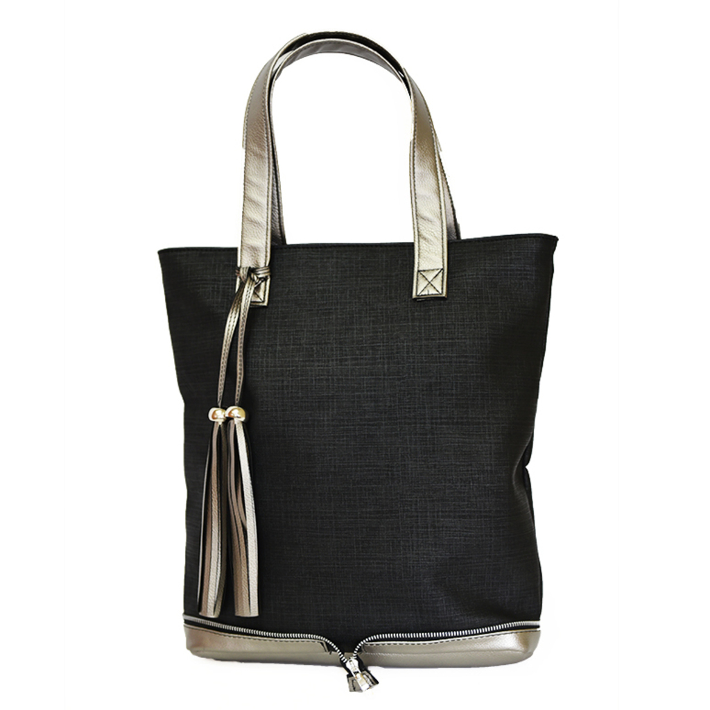 Дамска чанта тип торба сребро [1]