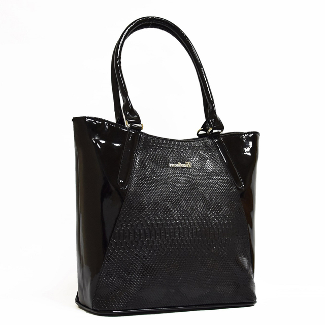 Черна Дамска Чанта-Лак  [1]