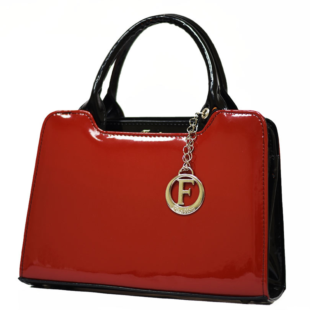 Червена Дамска Чанта-Лак [1]