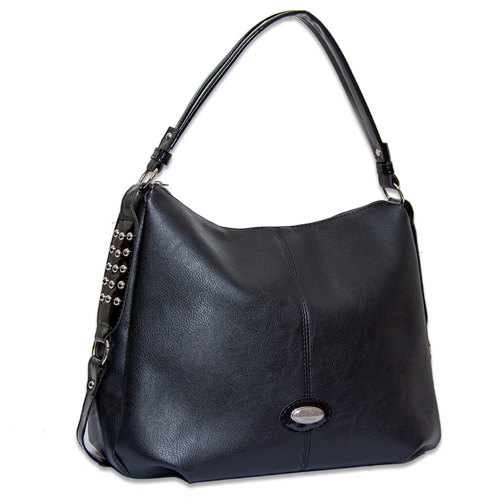 Черна Дамска Чанта-Лак [1]